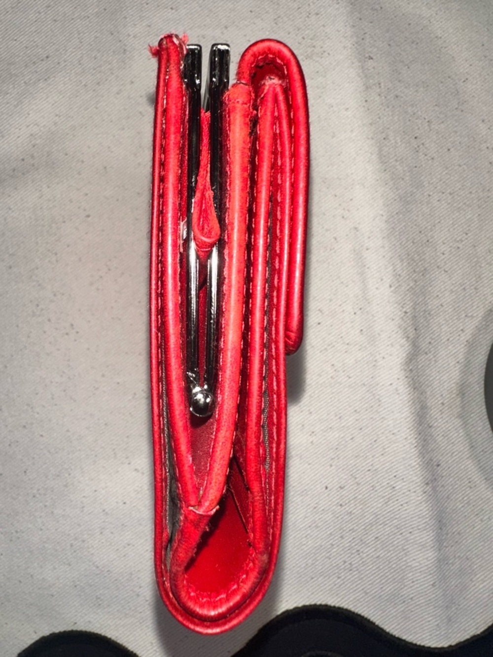 Coach Vintage Frame Wallet 7891 • Polished Calfskin • Y2K Archive Red ❤️ - Picture 5 of 11
